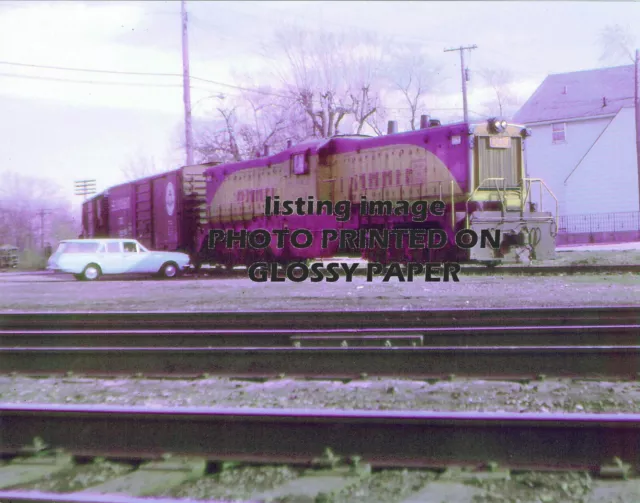 Railroad Train Photograph VINTAGE 1960s EJ&E Baldwin Griffith IND