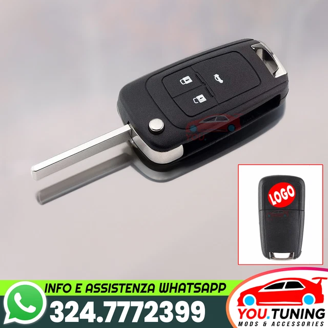 chiave/telecomando 2 tasti Opel Astra H/Zafira B (valeo) - 139017 - CENTRO DELLA CHIAVE