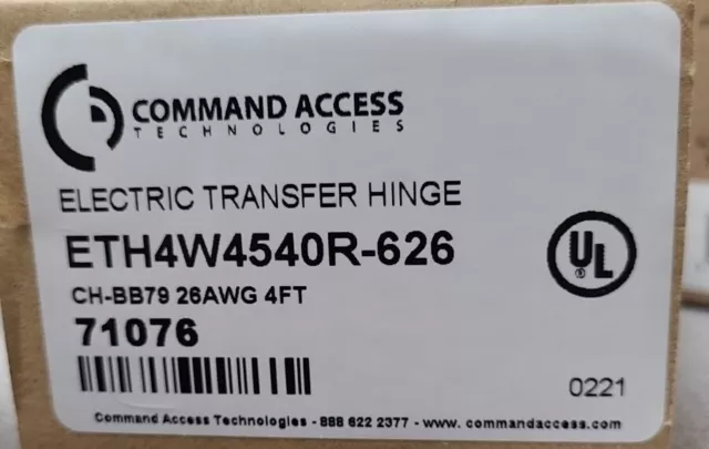 Command Access Technologies Hinge ETH4W4540R-626 Finish