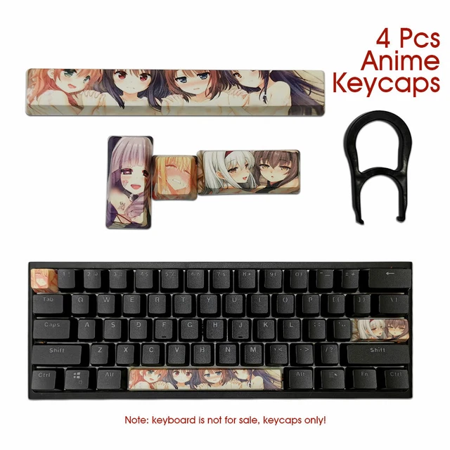 Japanische Anime PBT Keycaps Ahegao - Spacebar & ESC Tasten Für Mechanische Tastaturen
