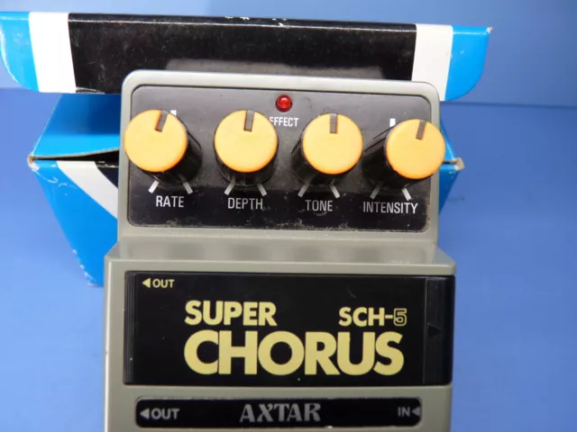 AXTAR PEDALE D'EFFET SUPER CHORUS  SCH-5 STEREO VINTAGE MADE in JAPAN