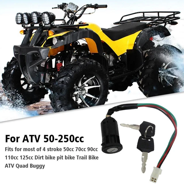 4Wire Ignition Key Switch For Chinese Quad ATV 50cc -250 cc"