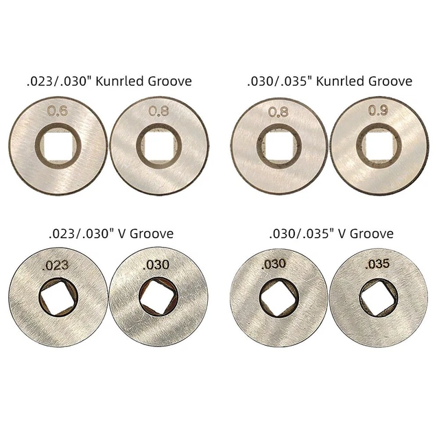 Bearing Steel Drive Roller V-groove V Knurled Mig Welder Electric Feed