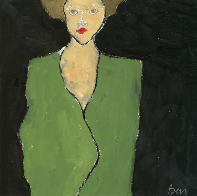 Ben Carrivick - Contemporary Oil, A Green Suit