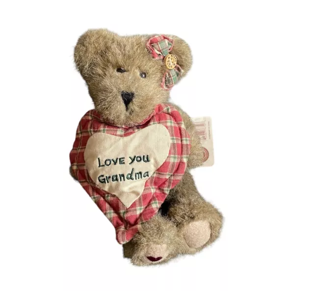 Boyds Bears Grammy Love You Grandma Heart 8” Teddy Bear With Tags 903034