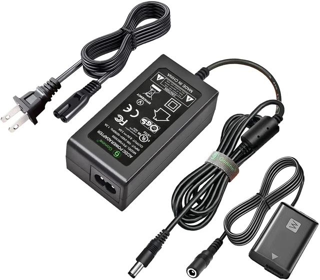 Gonine AC-PW20 ZV-E10 Continuous Power Supply A6400 NP-FW50 Dummy Battery ACPW20