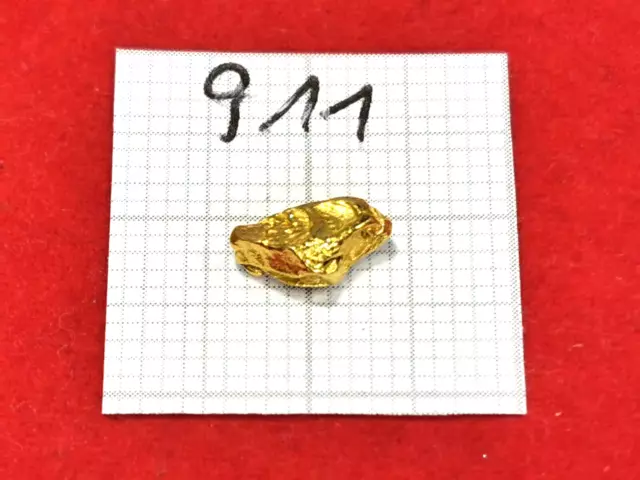 #911 Goldnugget Alaska Yukon Gold Nugget 0,480 Gramm Złoto Nuggets Gold Münze