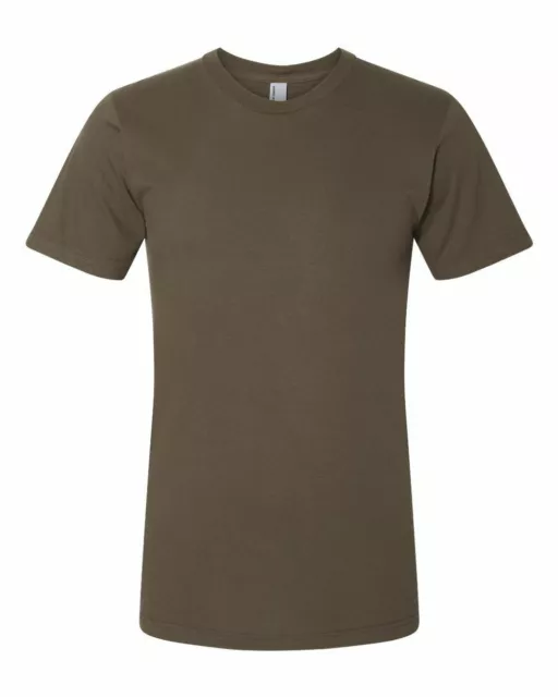 American Apparel Unisex Size XS-L XL XXL Crew Neck 100% Fine Cotton T-Shirt Tee 3