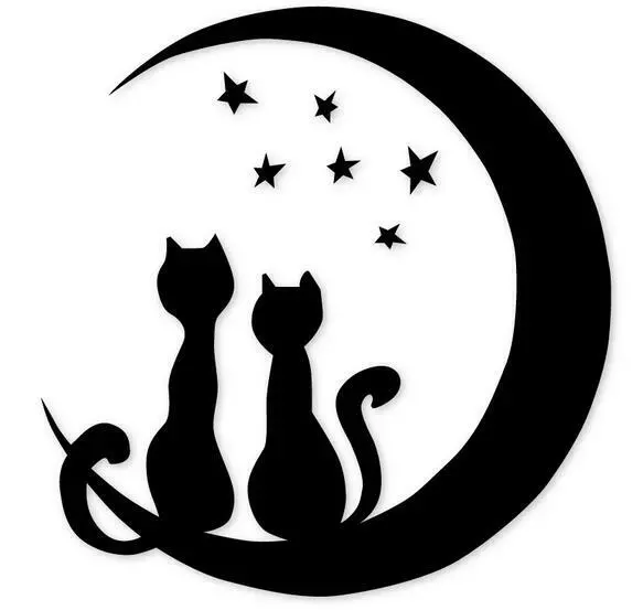 Cat Moon Metal Cutting Dies Cute Animal Stencil DIY Scrapbooking Card Embossing