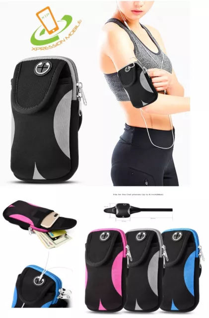 Sport Armband Run Jog Gym Wrist Arm Band Pouch Holder Bag Case UNIVERSAL Phone