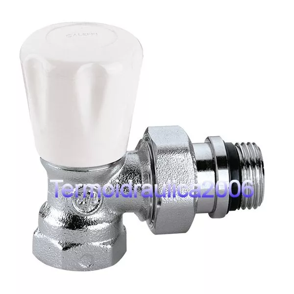 Caleffi 411302 Vanne de radiateur manuelle équerre 3/8"