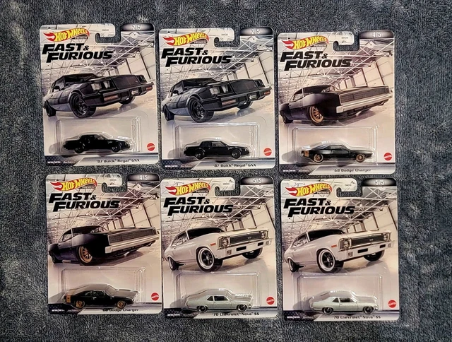 Hot Wheels Voitures jouets moulées sous pression à l'échelle 1/64, ensemble de 6 véhicules européens avec déco surélevée (les styles peuvent varier