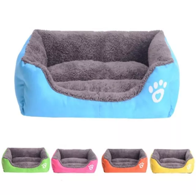 Pet Dog Cat Bed Soft Warm Kennel Mat Pad Blanket Puppy Cushion Washable