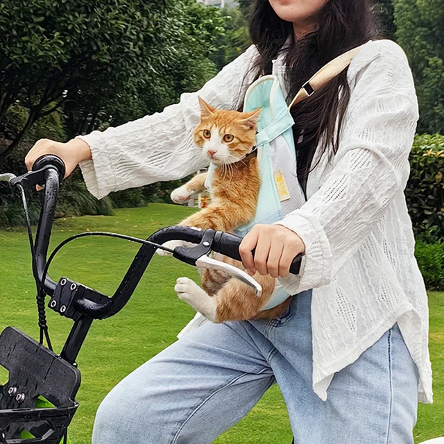 Cat Backpack Portable Ventilated Pet Carrier With Breathable Mesh Travel Carrier 3