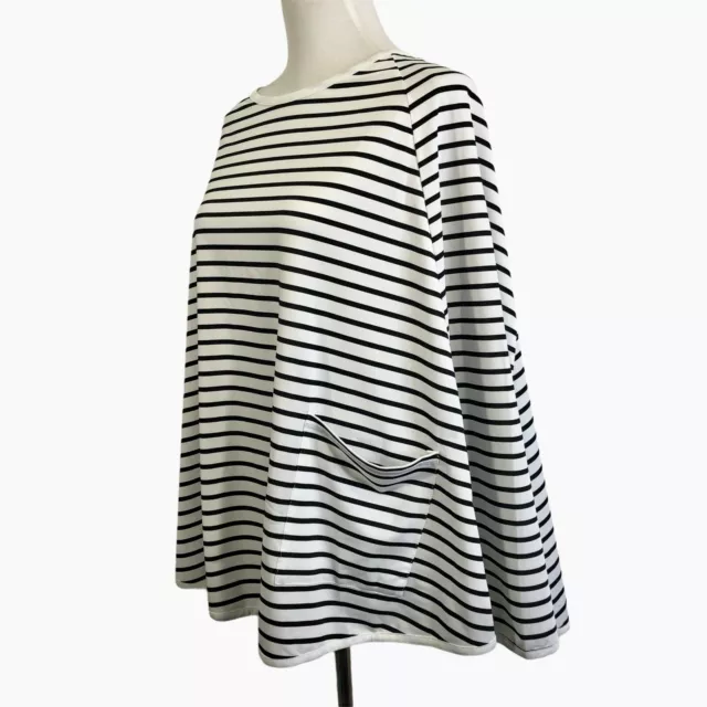 Kefee Kol Nursing Cover One Size Black White Stripe Modesty Poncho Cape New