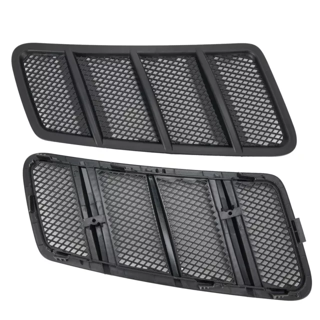 1 Pair Hood Air Vent Grille Cover For Mercedes For Benz W166 ML GL Class Black