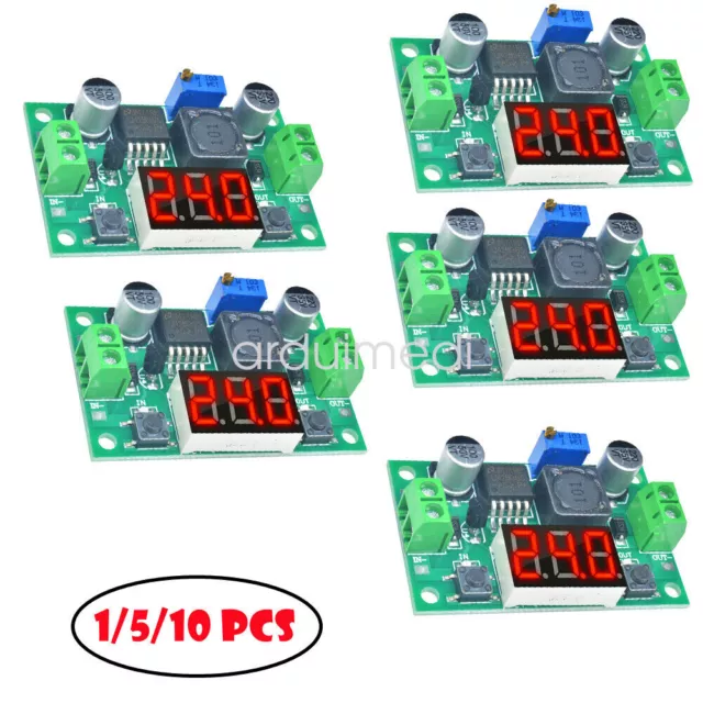 DC-DC 4-40V to 1.25-37V Buck Converter Step Down Module LM2596 Voltage Regulator