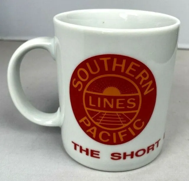 Southern Pacific Railroad Coffee Cup Mug The Short Line Connection Vintage