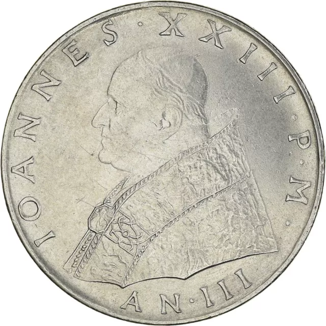[#954564] Moneta, CITTÀ DEL VATICANO, John XXIII, 100 Lire, 1961, BB, Acciaio