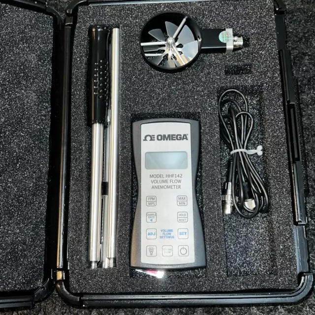 Omega Engineering HHF-142 Handheld Vane Anemometer Kit