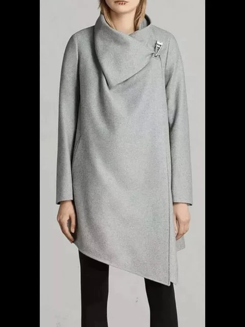 All saints city hotsell monument coat grey
