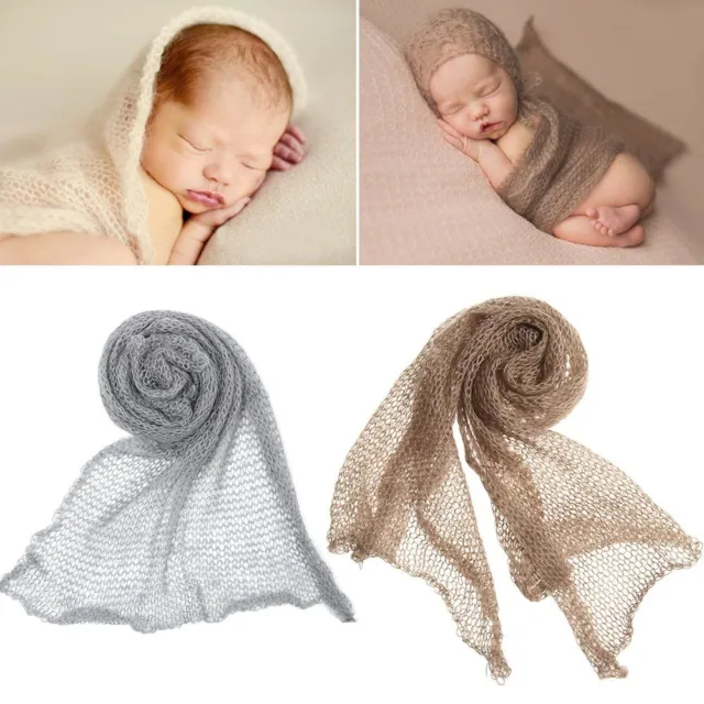 Shoot Soft Long Stretch Knit Wrap Baby Photography Props Blanket Newborn Wrap
