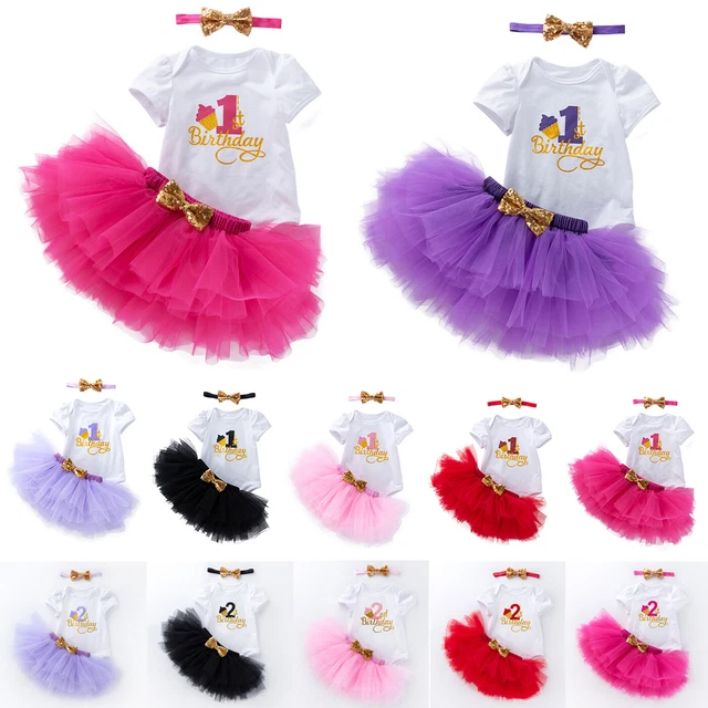 Vestito neonata bambina 1° 2° compleanno abito con romper tuta abiti