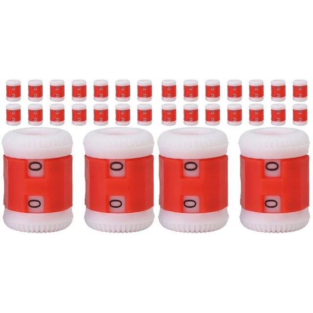 40 piezas mostrador de ganchillo flexible de plástico mostrador de punto para rojo