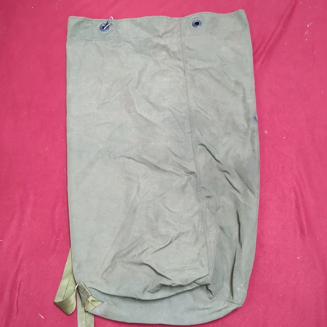 US Military Issue Locking Top Load Nylon Carrying Seabag w Straps Duffle (dfl24)