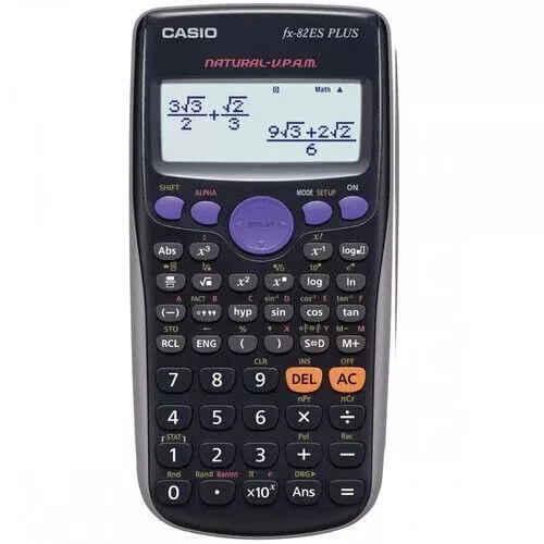 Casio Fx-82es Fx82es Plus Bk Display Calculatrice de calculs scientifiques...