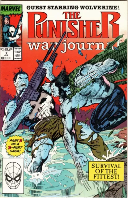 Punisher War Journal Comics # 7 (Jun 1989) Marvel Comic Jim Lee Cover NM