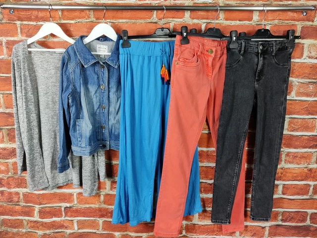 Pacchetto Ragazze Età 9-10 Anni Next Zara Matalan Giacca Jeans Pantaloni Maglione 140Cm