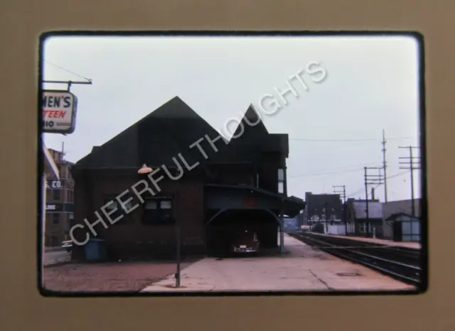 Original '68 Ektachrome Slide PRR Pennsylvania Lima Depot Station Lima    36I43