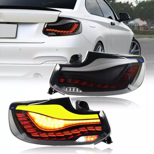 LED Tail Lights For BMW 2 Series F22 F23 F87 2014-2021 M2 Rear Brake Stop Lamps