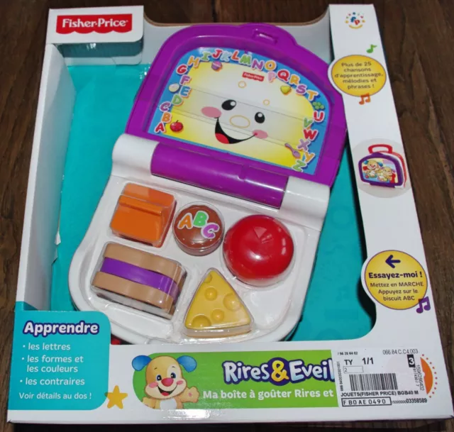 jeu d'éveil  fisherprice ma boîte à gouter rires et éveil 6 mois +