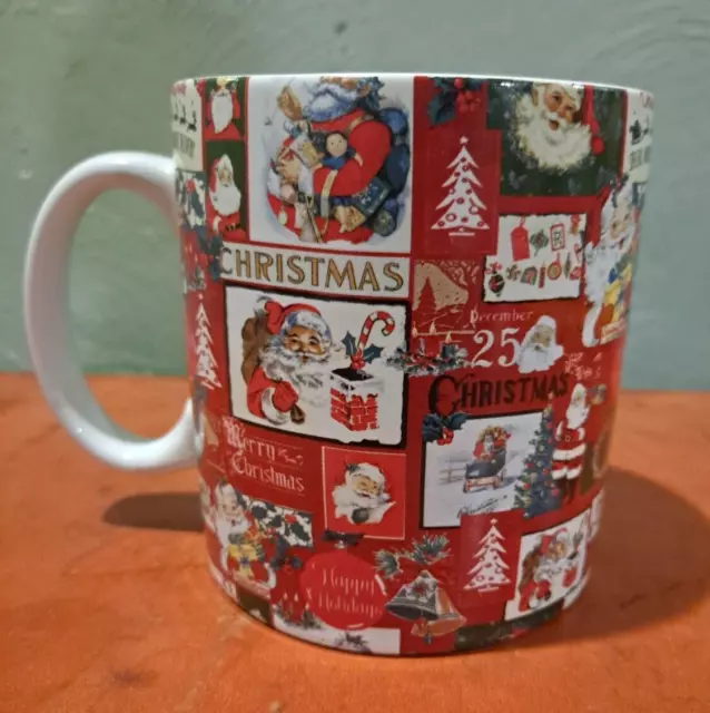 FAO Schwartz Oversized Christmas Holiday Ceramic Coffee Tea Mug