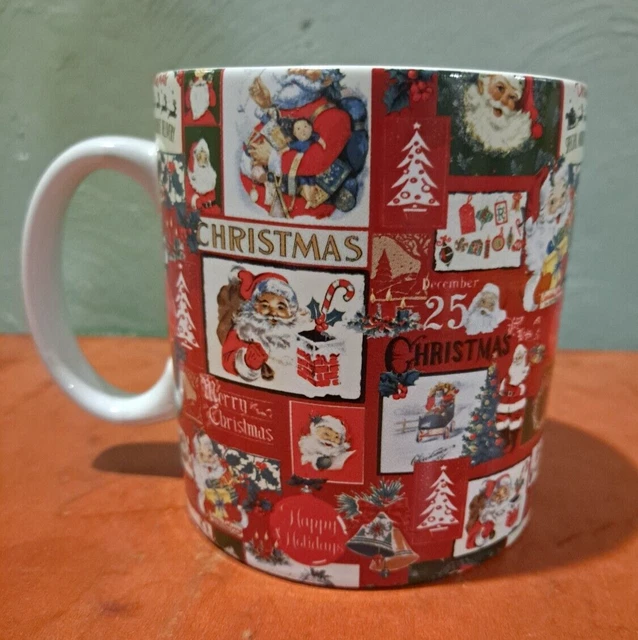 FAO Schwartz Oversized Christmas Holiday Ceramic Coffee Tea Mug