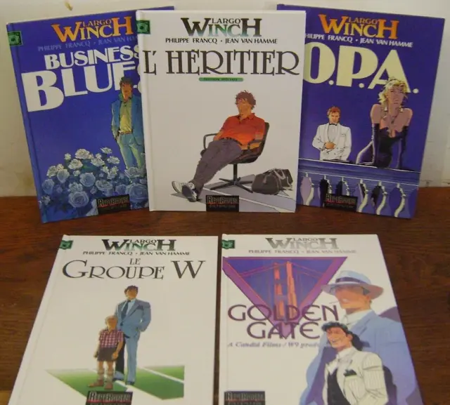 Lot de 5 BD Largo Winch en parfait état