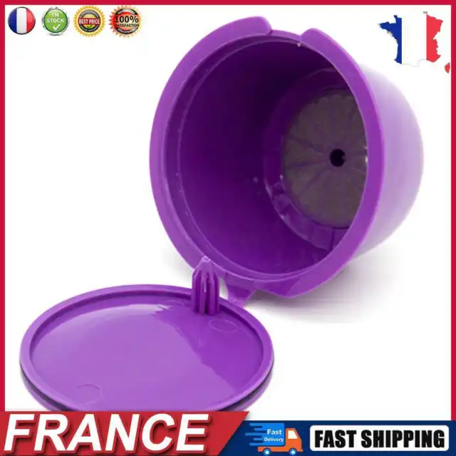 3pcs Coffee Capsule Filters Refillable Coffee Cups for Dolce Gusto (Purple) fr