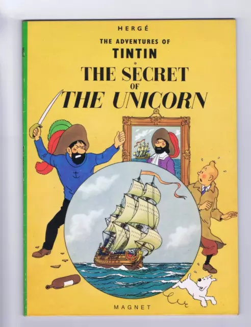 TINTIN / HERGÉ  SECRET OF THE UNICORN / Le Secret de la Licorne MAGNET broché