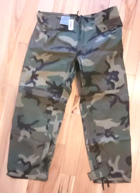 New Military Army Woodland Camouflage Trousers ORC Improved Rainsuit Pants Large New Military Army Woodland Camouflage Trousers ORC Improved Rainsuit Pants Large