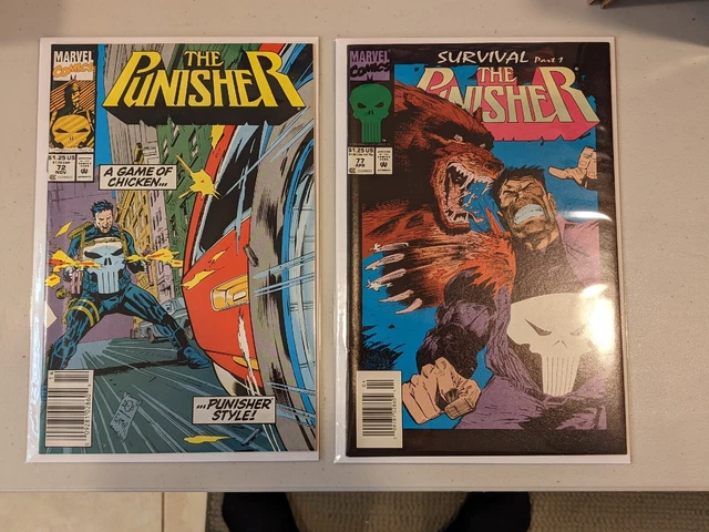 Punisher #72 #77 Lot Of 2 Marvel Comics NM-