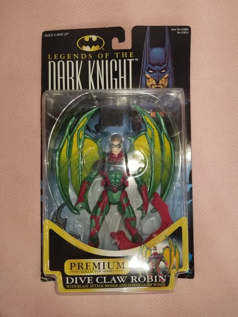 Vintage 1996 Kenner Batman "Legends of the Dark Knight"  Dive Claw Robin Figure