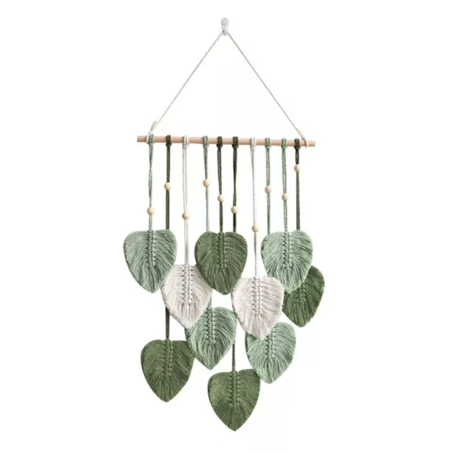 Leaf Macrame Wall Hanging Boho Room Home Decor Woven Aesthetic Wall4791