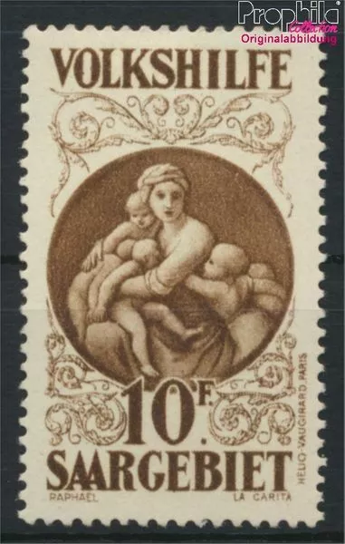 Briefmarken Saarland 1928 Mi 134 mit Falz Kunst(8882995