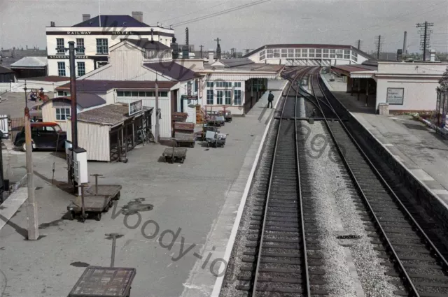 bbc0612 - Bridgwater Railway Station in 1963 , Somerset - print 6x4