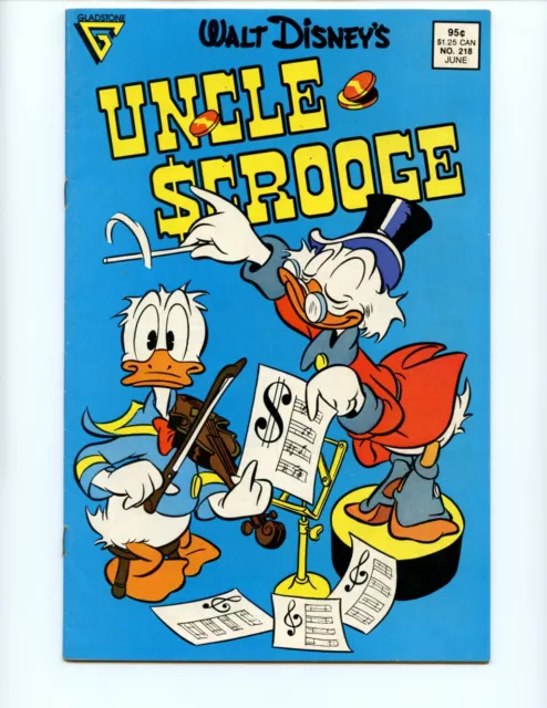 Walt Disneys Uncle Scrooge #218 Comic Book 1987 FN/VF Gladstone Comics