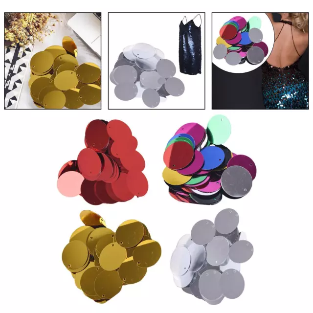 85pcs 20mm flat round loose sequins DIY hair accessories for sewing