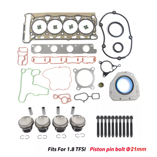 Dichtungsatz Kolben Ø 21mm Für Audi A3 A4 VW Passat B7 1,8 TFSI CDA BZB CDH CAB 2