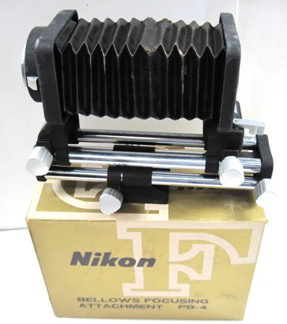Nikon F PB-4 Bellows Focusing Attachment in Original Box
